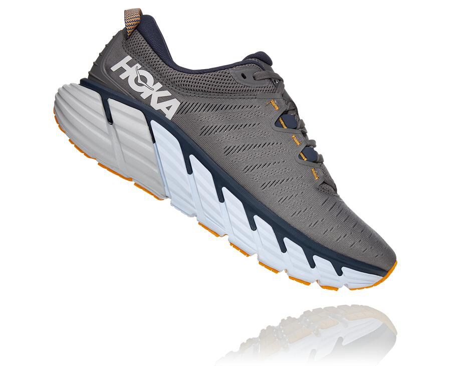 Hoka One One Running Shoes Mens Grey - Gaviota 3 - 09756TXZQ